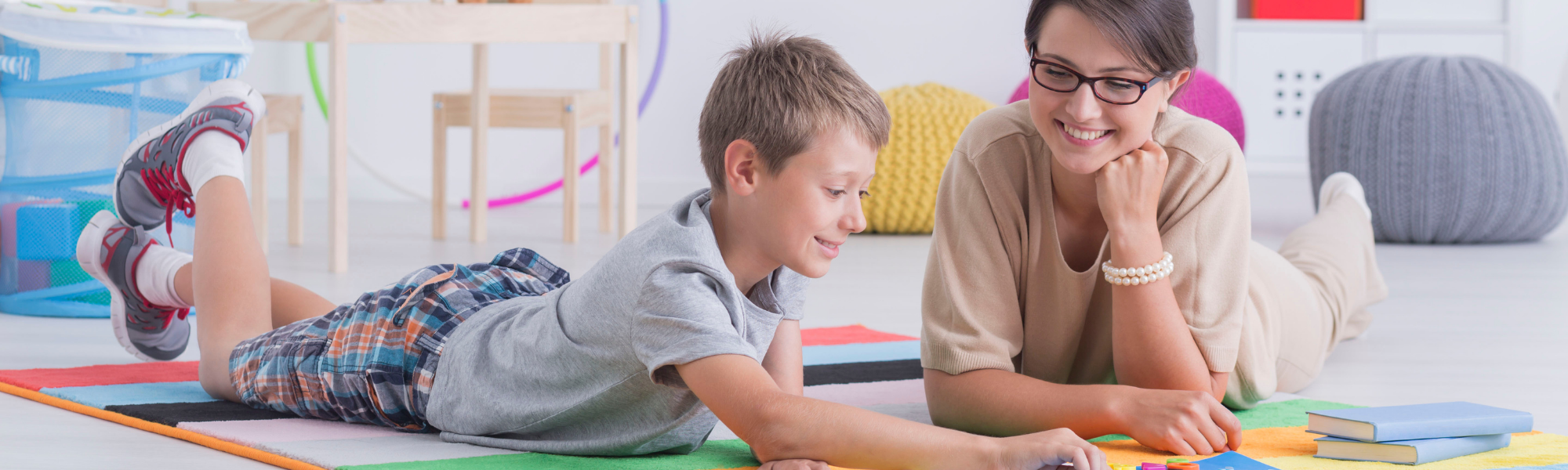 child engaging in play therapy 